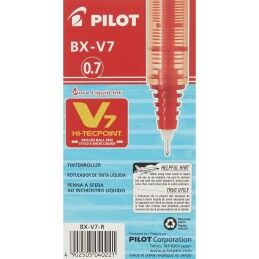 Pilot|Esferográfica de tinta líquida Pilot V7 Hi-Tecpoint Vermelho 0,5 mm (12 Unidades)