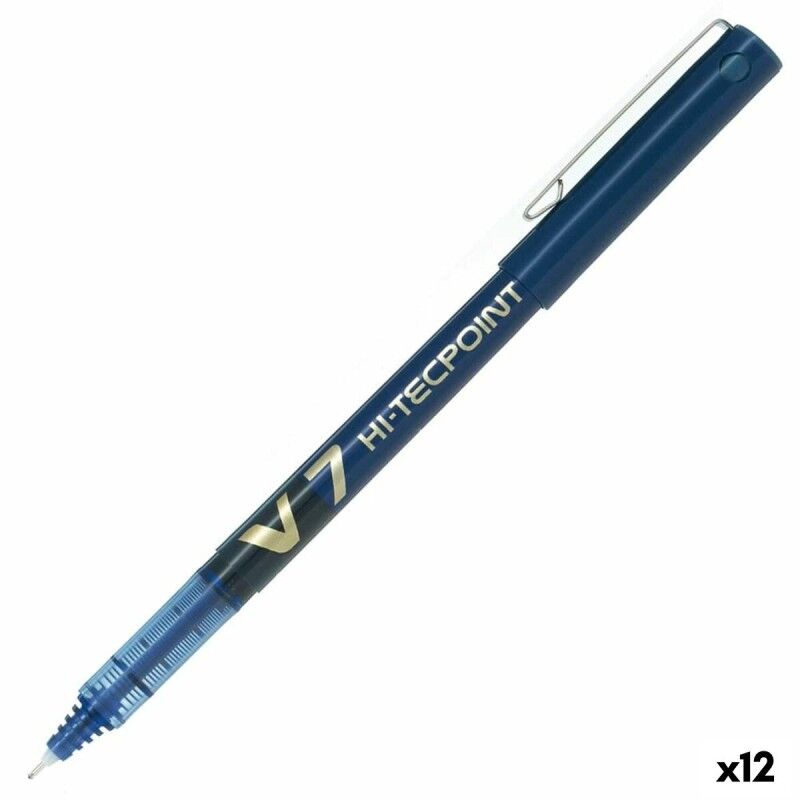Pilot|Esferográfica de tinta líquida Pilot V-7 Hi-Tecpoint Azul 0,5 mm (12 Unidades)