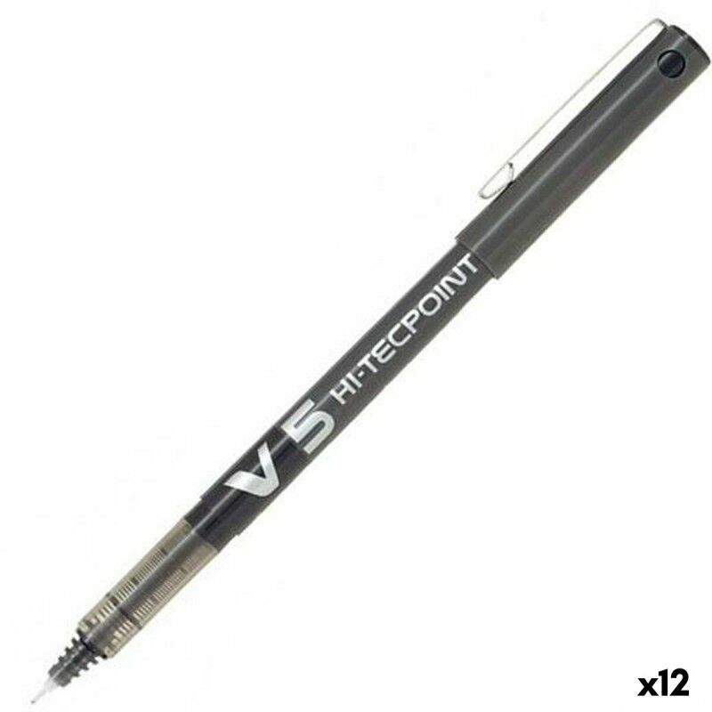 Pilot|Esferográfica de tinta líquida Pilot V-5 Hi-Tecpoint Preto 0,3 mm (12 Unidades) Pilot|Esferográfica de tinta líquida Pilot V-5 Hi-Tecpoint Preto 0,3 mm (12 Unidades)