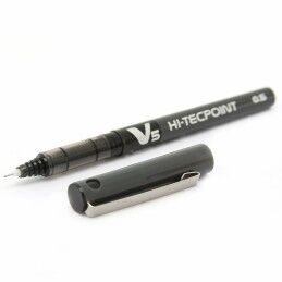 Pilot|Esferográfica de tinta líquida Pilot V-5 Hi-Tecpoint Preto 0,3 mm (12 Unidades)