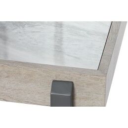 Home ESPRIT|Mesa de apoio Home ESPRIT Branco Cinzento Natural Metal 50 x 50 x 50 cm