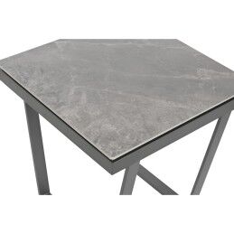 Home ESPRIT|Mesa de apoio Home ESPRIT Cinzento Metal 51 x 51 x 53 cm