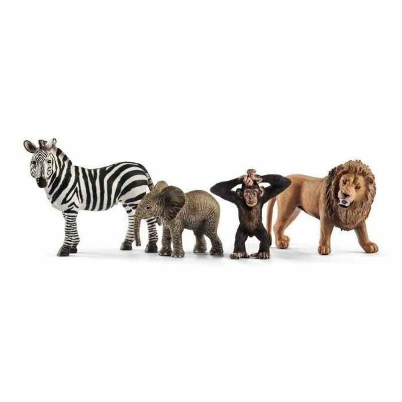 Schleich|Figuras de animais Schleich 42387 Wild Life: Safari 4 Peças Plástico Schleich|Figuras de animais Schleich 42387 Wild Life: Safari 4 Peças Plástico