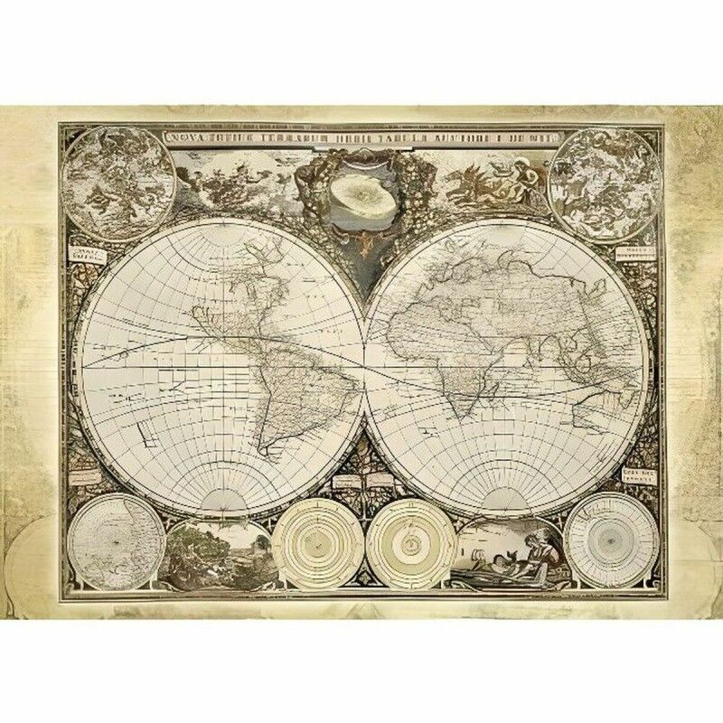 Schmidt Spiele|Puzzle Schmidt Spiele Historical World Map Adult 2000 Peças Schmidt Spiele|Puzzle Schmidt Spiele Historical World Map Adult 2000 Peças