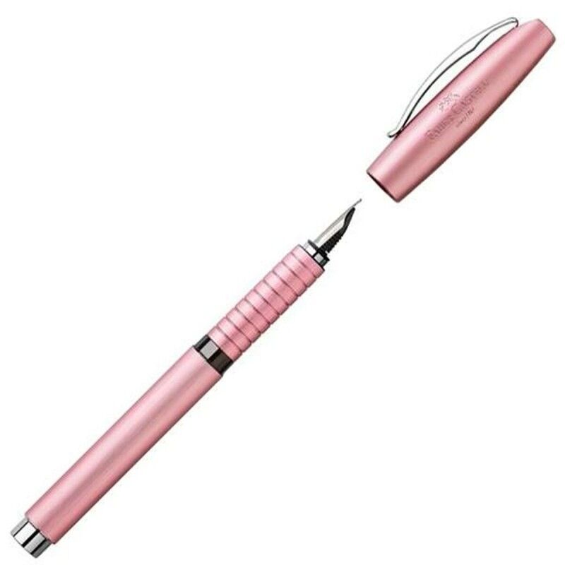 Faber-Castell|Pena de Caligrafia Faber-Castell Essentio F Cor de Rosa