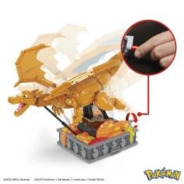Pokémon|Kit de construção Pokémon Mega Construx -  Motion Charizard 1664 Peças