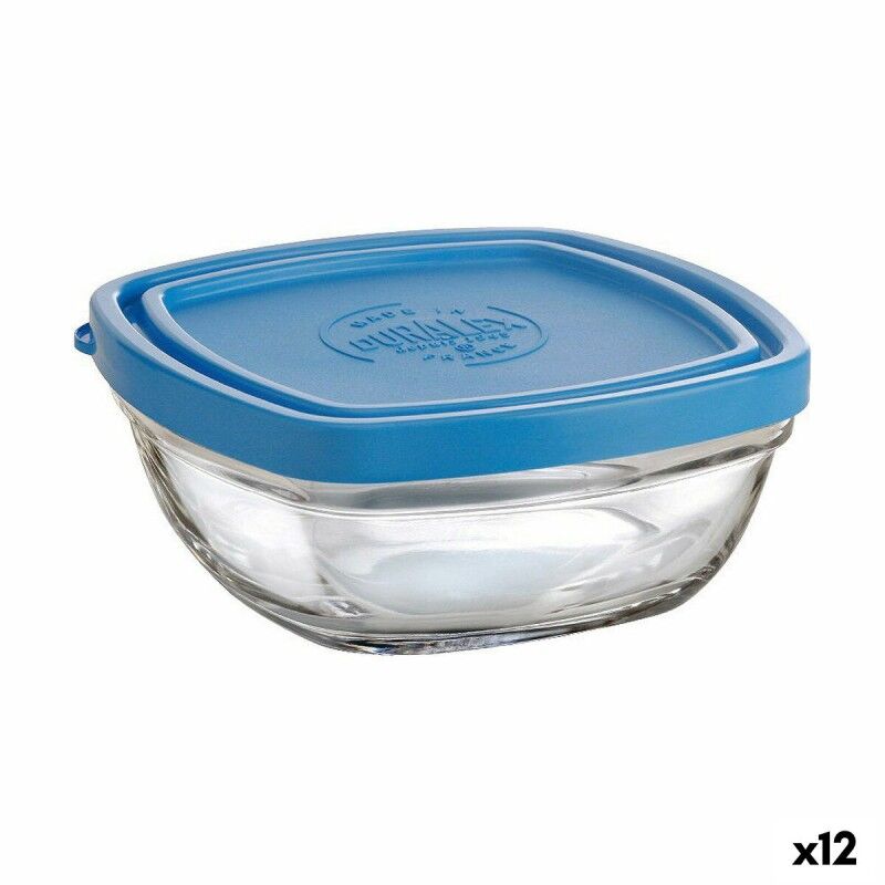 Duralex|Lancheira Quadrada com Tampa Duralex FreshBox Azul 300 ml 11 x 11 x 5 cm (12 Unidades) Duralex|Lancheira Quadrada com Tampa Duralex FreshBox Azul 300 ml 11 x 11 x 5 cm (12 Unidades)