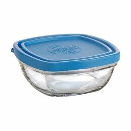 Duralex|Lancheira Quadrada com Tampa Duralex FreshBox Azul 300 ml 11 x 11 x 5 cm (12 Unidades)
