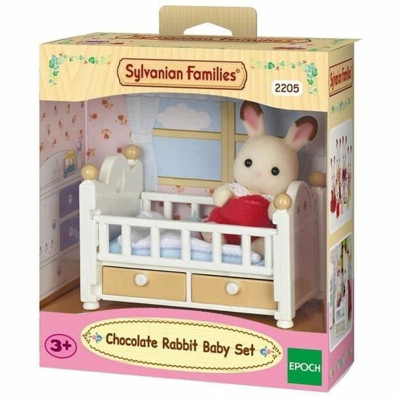Sylvanian Families|Figuras de Ação Sylvanian Families Baby Rabbit Chocolate Bed