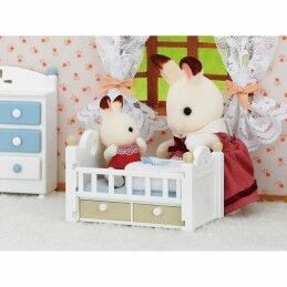 Sylvanian Families|Figuras de Ação Sylvanian Families Baby Rabbit Chocolate Bed