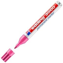 Edding|Rotulador permanente Edding 3000 Cor de Rosa (10 Unidades)
