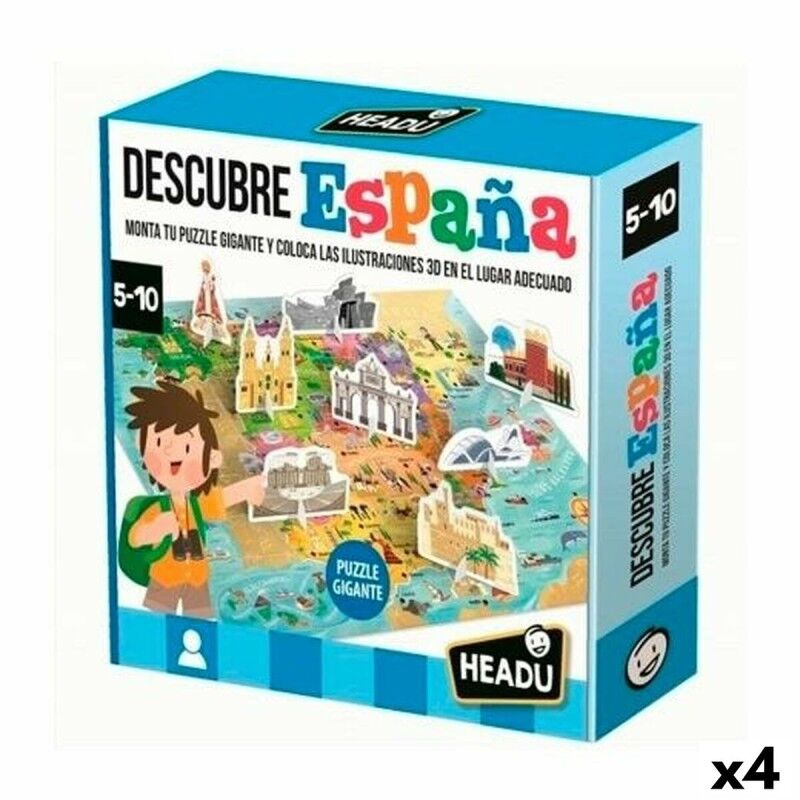 HEADU|Jogo Educativo HEADU Descubre España (4 Unidades) HEADU|Jogo Educativo HEADU Descubre España (4 Unidades)