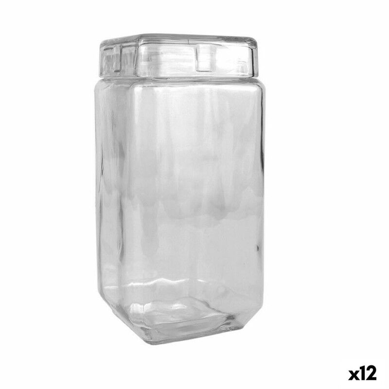 La Mediterránea|Frasco La Mediterránea Vidro 2,2 L 11 x 11 x 22,5 cm Quadrado (12 Unidades) La Mediterránea|Frasco La Mediterránea Vidro 2,2 L 11 x 11 x 22,5 cm Quadrado (12 Unidades)