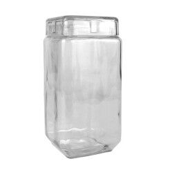 La Mediterránea|Frasco La Mediterránea Vidro 2,2 L 11 x 11 x 22,5 cm Quadrado (12 Unidades)