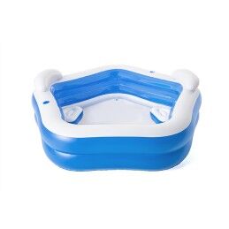 Bestway|Bestway Piscina Insuflável 2 Câmaras Familia 213x206x69 cm +6 Anos Jardim 54153