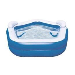 Bestway|Bestway Piscina Insuflável 2 Câmaras Familia 213x206x69 cm +6 Anos Jardim 54153