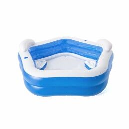 Bestway|Bestway Piscina Insuflável 2 Câmaras Familia 213x206x69 cm +6 Anos Jardim 54153