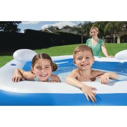 Bestway|Bestway Piscina Insuflável 2 Câmaras Familia 213x206x69 cm +6 Anos Jardim 54153