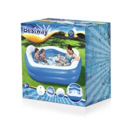 Bestway|Bestway Piscina Insuflável 2 Câmaras Familia 213x206x69 cm +6 Anos Jardim 54153