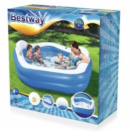 Bestway|Bestway Piscina Insuflável 2 Câmaras Familia 213x206x69 cm +6 Anos Jardim 54153