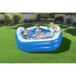 Bestway|Bestway Piscina Insuflável 2 Câmaras Familia 213x206x69 cm +6 Anos Jardim 54153