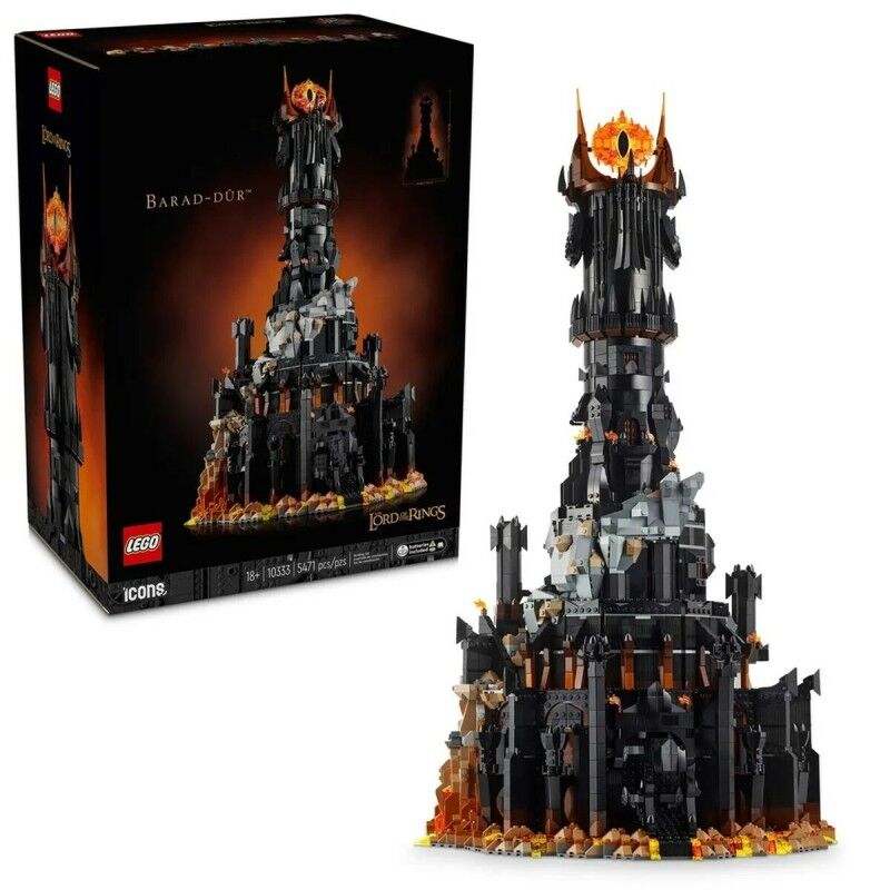 Lego|Jogo de Construção Lego ICONS 10333 The Lord of the Rings: Barad-dûr 5471 Peças Lego|Jogo de Construção Lego ICONS 10333 The Lord of the Rings: Barad-dûr 5471 Peças