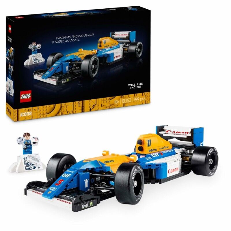 Lego|Jogo de Construção Lego ICONS 10353 Williams Racing FW14B i Nigel Mansell 799 Peças