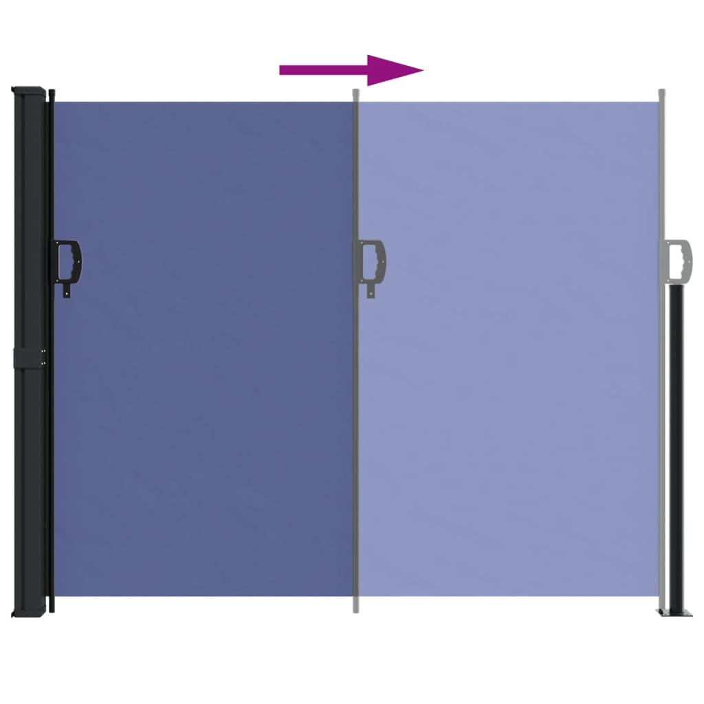 vidaXL Toldo lateral retrátil 160x600 cm azul