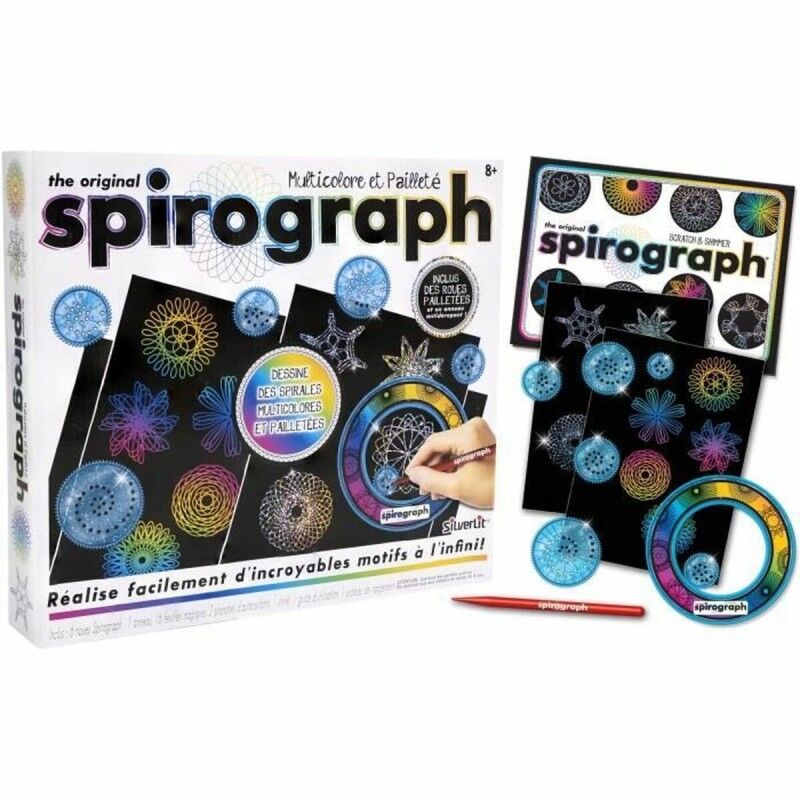 Silverlit|Conjunto de Desenho Spirograph Silverlit Preto