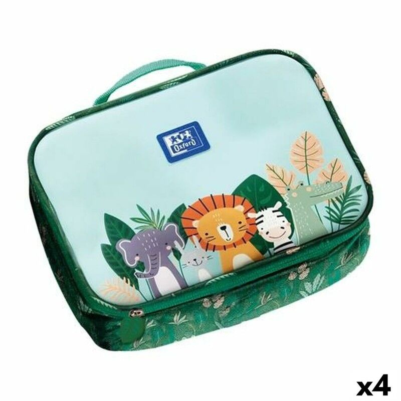 Oxford|Porta-merendas Térmico Oxford Multicolor 22 x 17 x 7 cm (4 Unidades)