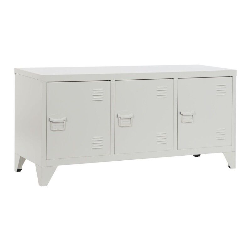 Home ESPRIT|Móvel de TV Home ESPRIT Branco Metal 120 x 40 x 58 cm Home ESPRIT|Móvel de TV Home ESPRIT Branco Metal 120 x 40 x 58 cm