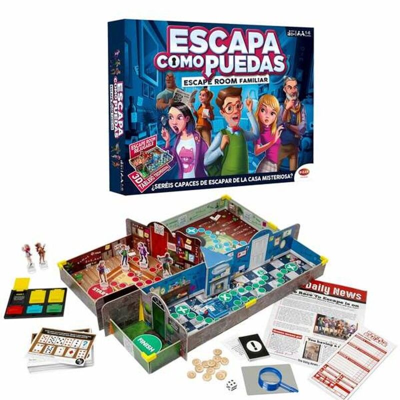 Bizak|Jogo de Mesa Bizak Escapa como puedas - Escape Room Familiar ES