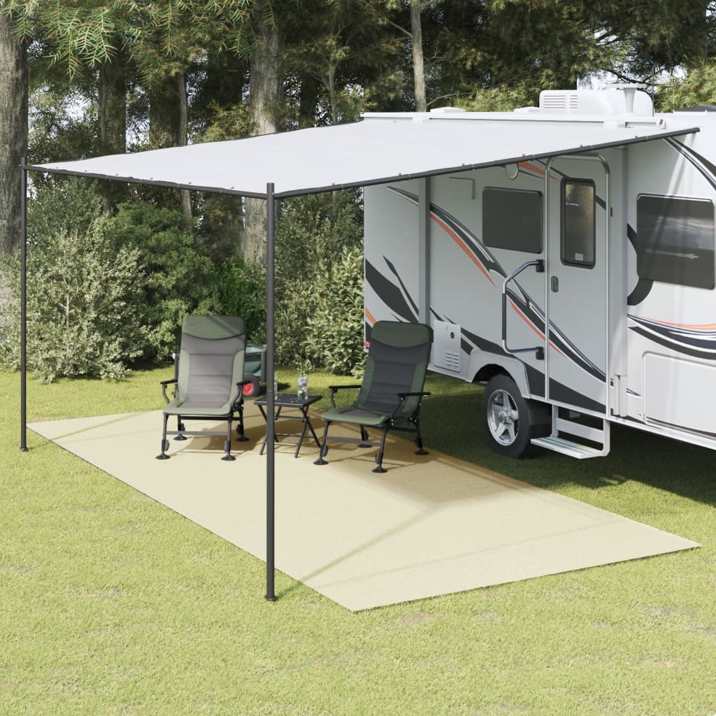 vidaXL Tapete de campismo 6x2,5 m creme