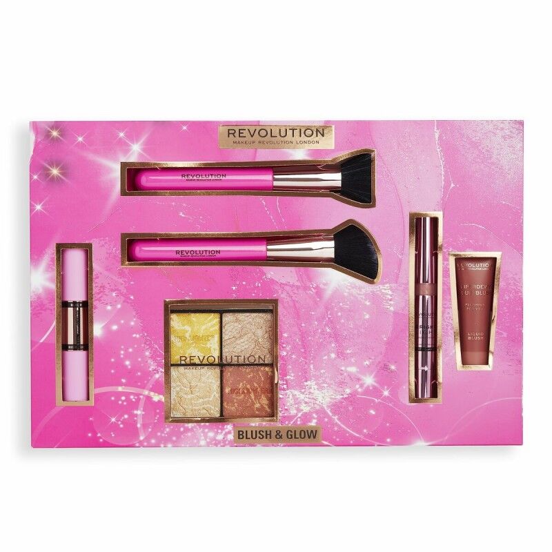 Revolution Make Up|Conjunto de Maquilhagem Revolution Make Up Blush & Glow 6 Peças Revolution Make Up|Conjunto de Maquilhagem Revolution Make Up Blush & Glow 6 Peças