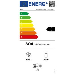 Frigorífico Combinado BEKO RCNE560K40WN Branco (192 x 70 cm)