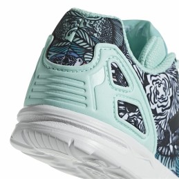 Sapatilhas de Desporto Infantis Adidas ZX Flux Água-marinha