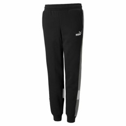 Calças de Treino Infantis Puma Essentials+ Colorblock Preto Meninos