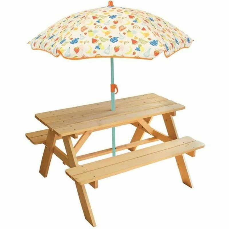 Mesa de piquenique Fun House Fruity's 53 x 95 x 75 cm Parasol