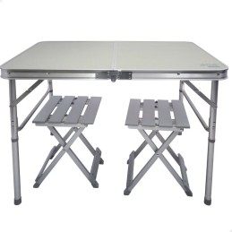 Conjunto de mesa com 2 cadeiras Aktive Dobrável Para campismo