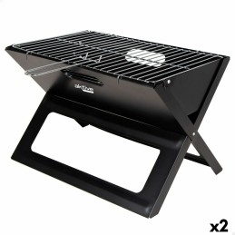 Churrasco Portátil Aktive Preto Aço Ferro 45 x 30 x 29 cm