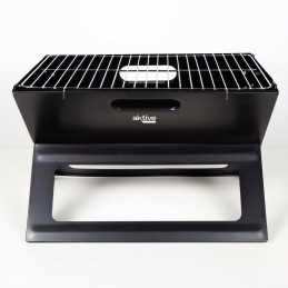 Churrasco Portátil Aktive Preto Aço Ferro 45 x 30 x 29 cm