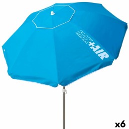 Parasol Aktive Azul Aço 220 x 216 x 220 cm (6 Unidades)