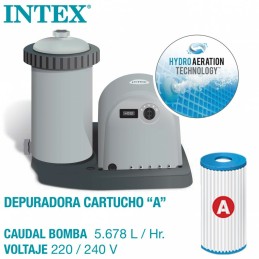 Piscina Desmontável Intex Baltik 549 x 122 x 549 cm