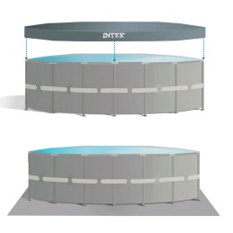 Piscina Desmontável Intex 549 x 132 x 549 cm