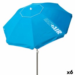 Parasol Aktive Azul Aço 200 x 205 x 200 cm (6 Unidades)