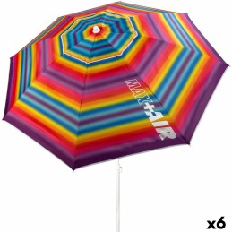 Parasol Aktive Multicolor Oxford Aço Tecido Oxford 200 x 200 x 200 cm (6 Unidades)