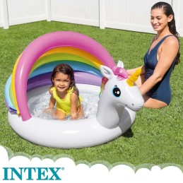 Piscina Insuflável para Crianças Intex Unicórnio Toldo 45 L 102 x 69 x 127 cm (6 Unidades)