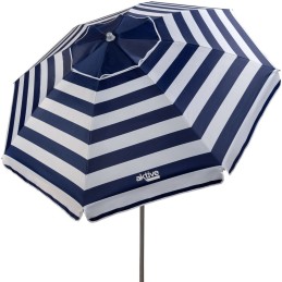 Parasol Aktive Azul/Branco 200 x 200 x 200 cm Aço Tecido Oxford (6 Unidades)