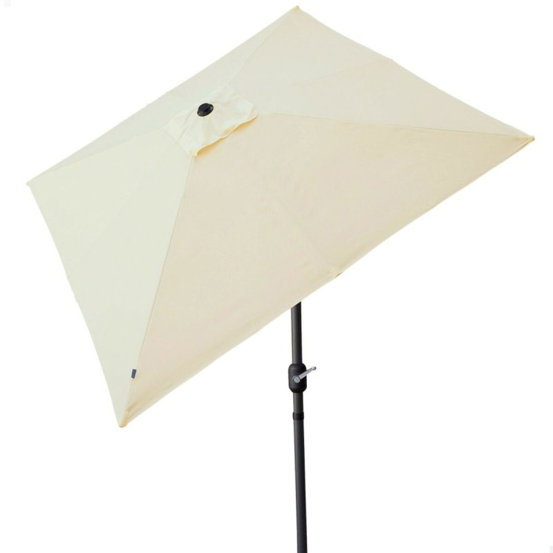 Parasol Aktive 300 x 269 x 300 cm Aço Alumínio Creme