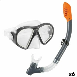 Óculos de Mergulho com Tubo Intex Reef Rider Azul